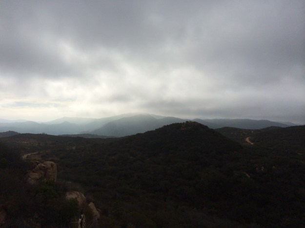 sky over the mountains