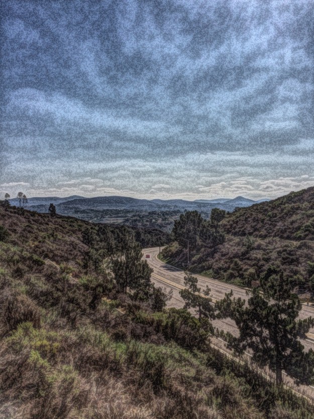 view from golfcourse bridge