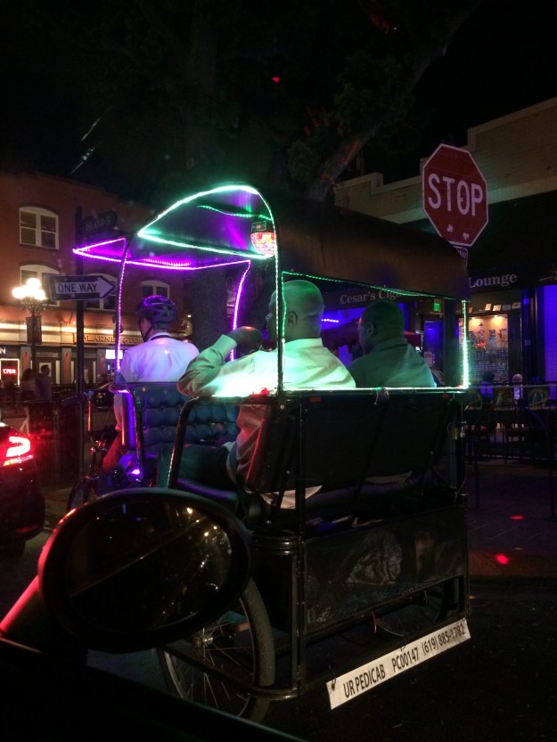 nighttime pedicab