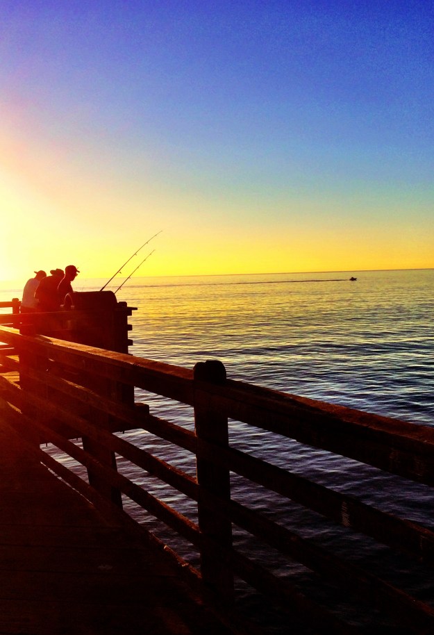 fishing on the pier