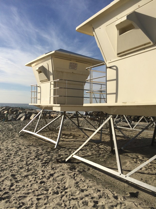 wintering lifeguard towers