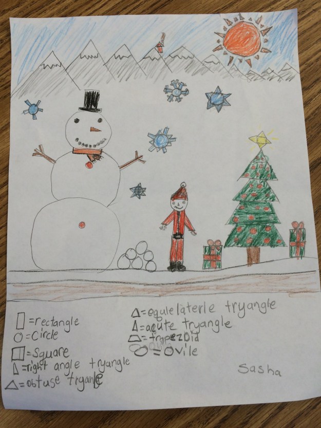 Geometry winter scene