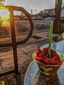 Gelato near sunset