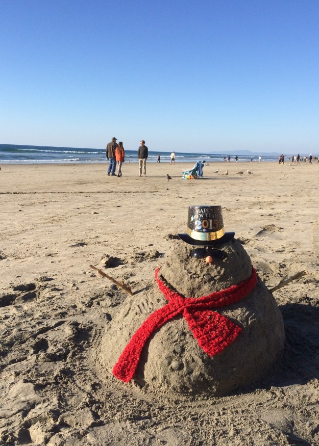 sand snowman