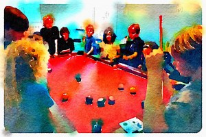 Preset Style = Bold Format = 6" (Medium) Format Margin = Small Format Border = Sm. Rounded Drawing = #2 Pencil Drawing Weight = Heavy Drawing Detail = Medium Paint = High Contrast Paint Lightness = Normal Paint Intensity = More Water = Tap Water Water Edges = Blurry Water Bleed = Average Brush = Fine Detail Brush Focus = Everything Brush Spacing = Medium Paper = Watercolor Paper Texture = Medium Paper Shading = Medium Options Faces = Enhance Faces