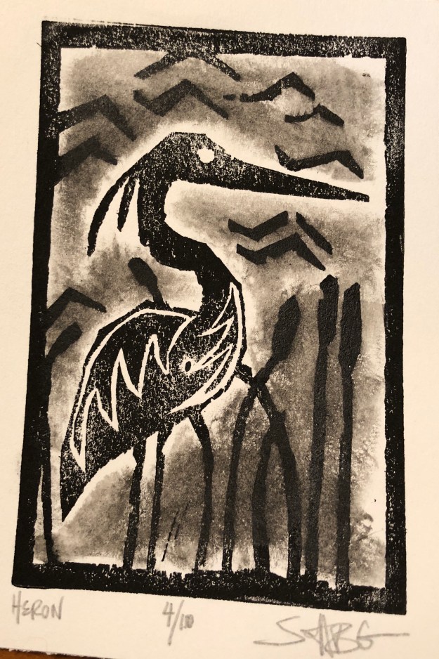heron print